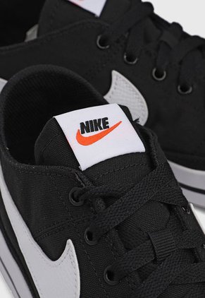Tenis Lifestyle Negro-Blanco Nike Court Legacy Canvas
