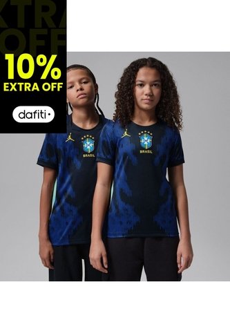 Camiseta Niños Nike Brasil Visitante 2026 Azul Nike