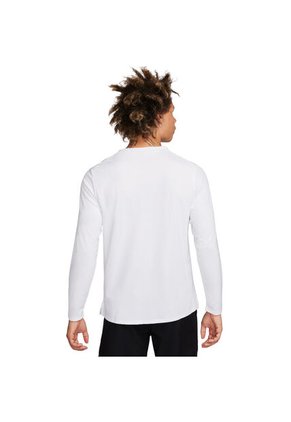 Camiseta Manga Larga Nike Df Uv Miler Top Ls Hombre-Blanco
