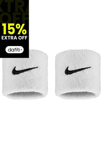 Muñequeras Nike Swoosh Classic Wristbands Hombre-Blanco Nike