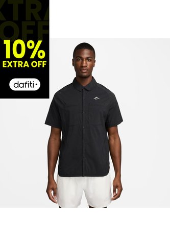 Camisa Hombre Running Nike Trail Negro Nike