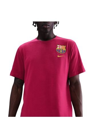 Camiseta Nike Fcb M Nk Crest Tee Hombre-Bordo Nike