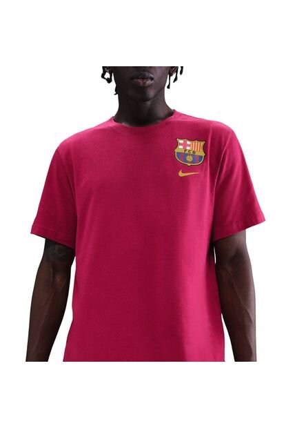 Camiseta Nike Fcb M Nk Crest Tee Hombre-Bordo