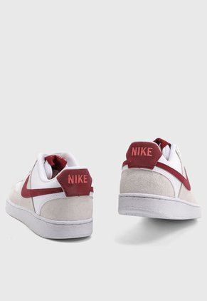 Tenis Lifestyle Blanco-Beige-Rojo Nike Court Vision Low