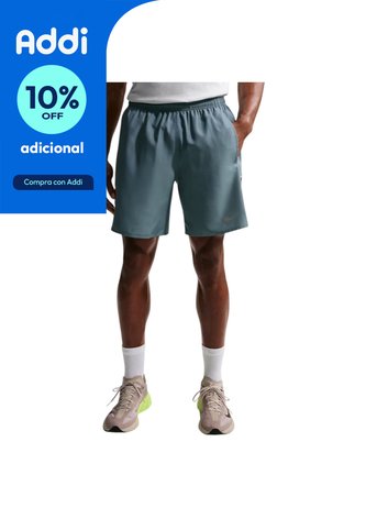 Pantaloneta Nike Df Miler 7Bf Hombre-Verde Azulado Nike