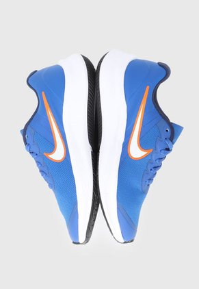 Tenis Running Azul-Blanco-Naranja Nike Kids Star Runner 3 (GS)