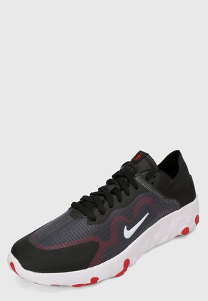 Tenis Lifestyle Negro-Blanco-Rojo Nike Renew Lucent