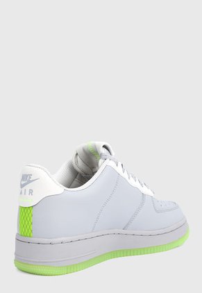 Tenis Lifestyle Gris-Blanco-Verde Nike Air Force 1 07 LV8 Volt Swoosh AF1