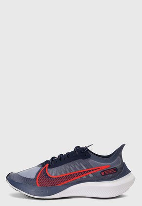 Tenis Running Azul-Blanco-Rojo Nike Zoom Gravity