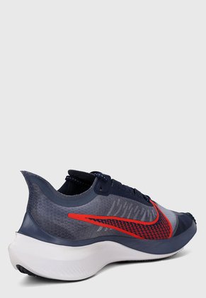 Tenis Running Azul-Blanco-Rojo Nike Zoom Gravity