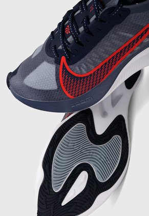 Tenis Running Azul-Blanco-Rojo Nike Zoom Gravity