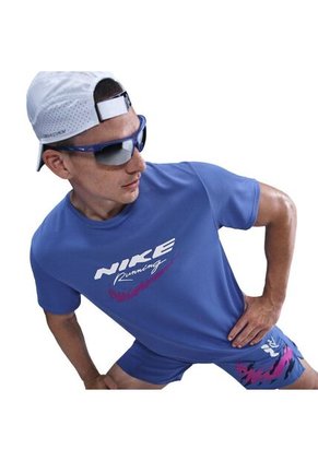 Camiseta Hombre Nike Miler Azul