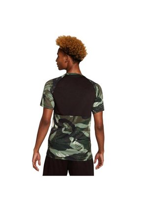 Camiseta Nike Dri Fit Slim Top Camo-Verde