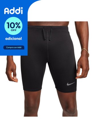 Pantaloneta Lycra Nike Fast Bf Half Tight Hombre-Negro Nike