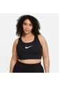 Top Mujer Nike Swoosh Plus Size Bra Negro de Nike