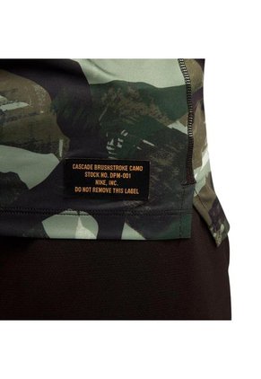 Camiseta Nike Dri Fit Slim Top Camo-Verde