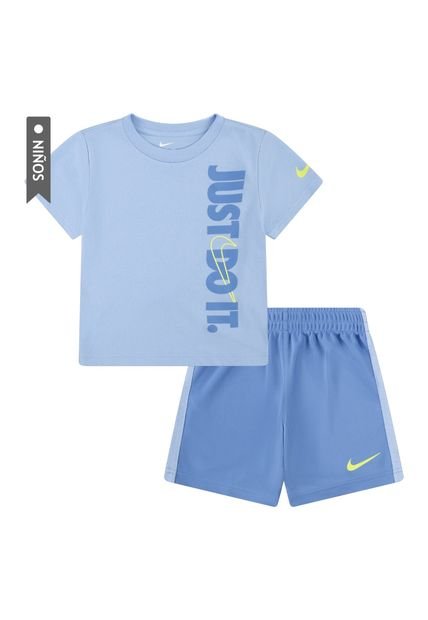 Conjunto Nike Jdi Top And Short Set Niño-Azul