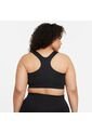 Top Mujer Nike Swoosh Plus Size Bra Negro de Nike