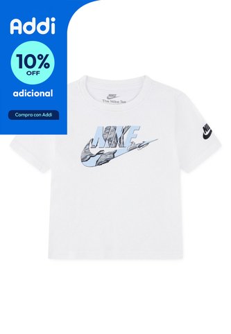 Camiseta Nike Nkb Unwrapped Futura Niño-Blanco/Negro Nike