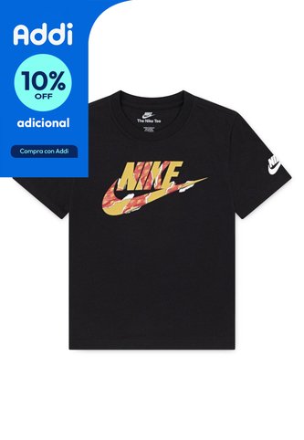 Camiseta Nike Nkb Unwrapped Futura Niño-Negro/Verde Nike