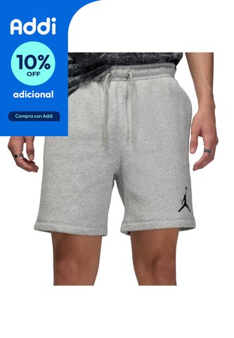 Pantaloneta Nike M J Jumpman Flc Short Hombre-Gris Nike