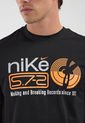 Camiseta Negro-Plateado-Naranja NIKE Dri-FIT de Nike