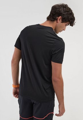 Camiseta Negro-Plateado-Naranja NIKE Dri-FIT