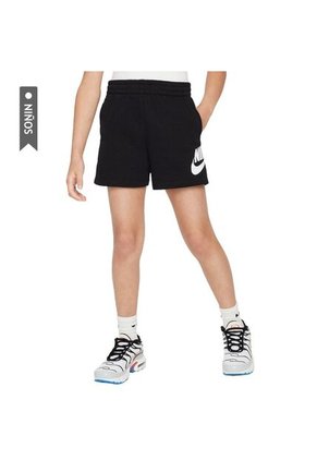 Pantaloneta Nike Club Ft Hbr Niñas-Negro