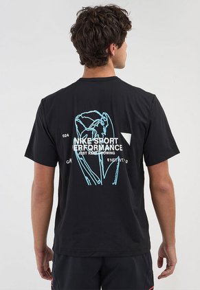 Camiseta Negro-Blanco-Azul NIKE Dri-FIT