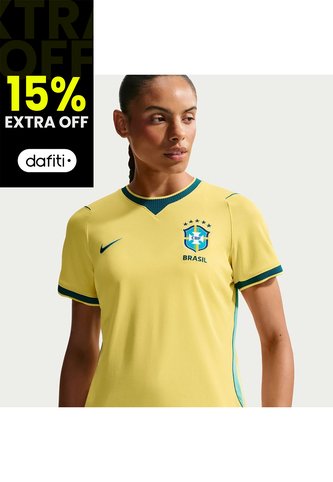 Camiseta Mujer Nike Brasil Local 2026 Amarillo Nike