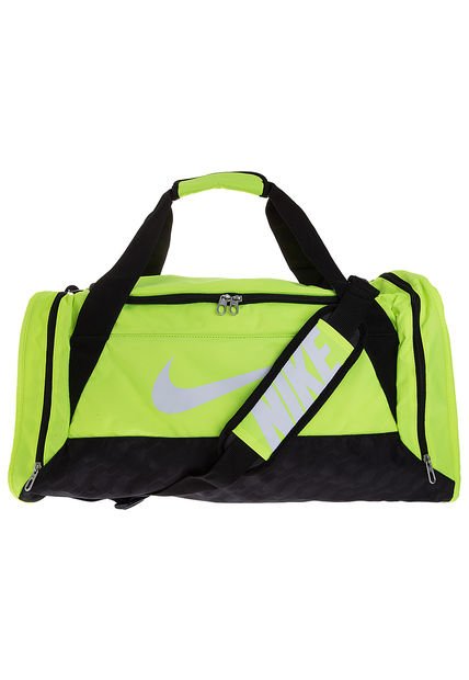 Maletín Verde Neón-Negro Nike Brasilia 6 Duffel Medium