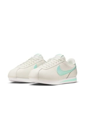 Tenis Nike Cortez Mujer-Blanco/Celeste