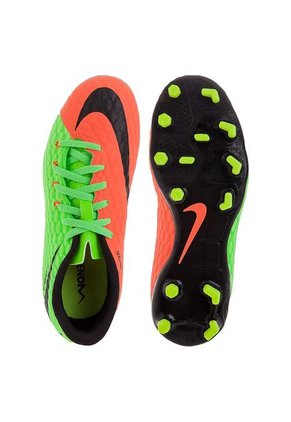 Guayo Naranja-Verde-Negro Nike Jr Hypervenom Phelon III Fg