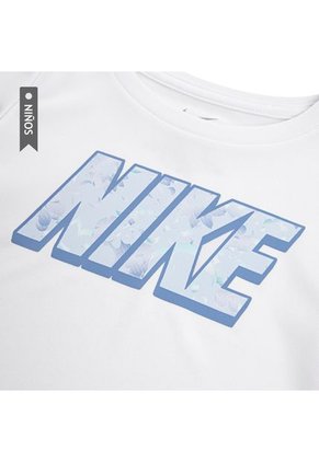 Conjunto Nike Flow-Ral Aop Sprinter Set Niña-Blanco/Azul