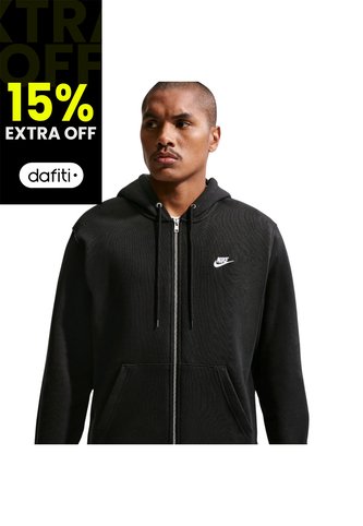 Hoodie Nike Club Bb Fz Hoodie Hombre-Negro Nike