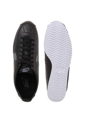Tenis Lifestyle Negro/Gris Nike Cortez leather