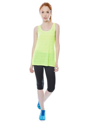 Camiseta Esqueleto Nike Touch Breeze Verde Fluorescente