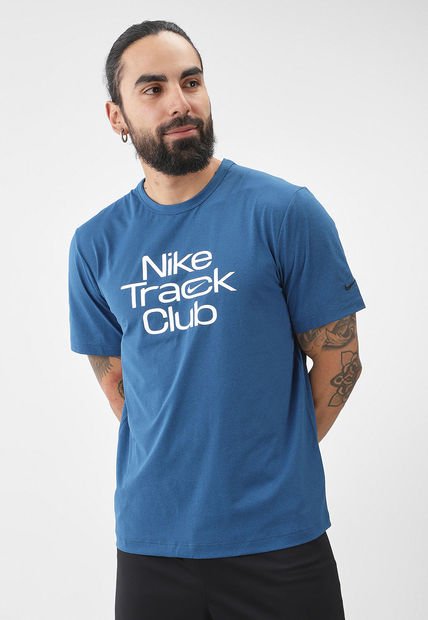 Camiseta Azul-Blanco NIKE Track Club