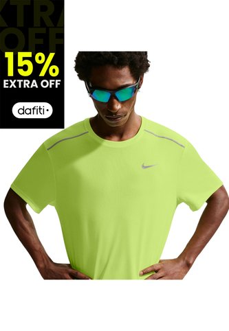 Camiseta Nike Df Uv Miler Ss Hombre-Verde Nike
