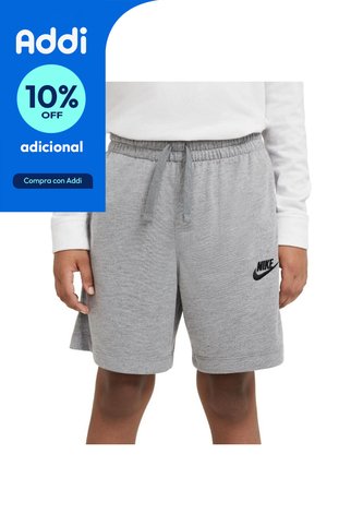 Pantaloneta Nike Jersey Niño-Gris Nike