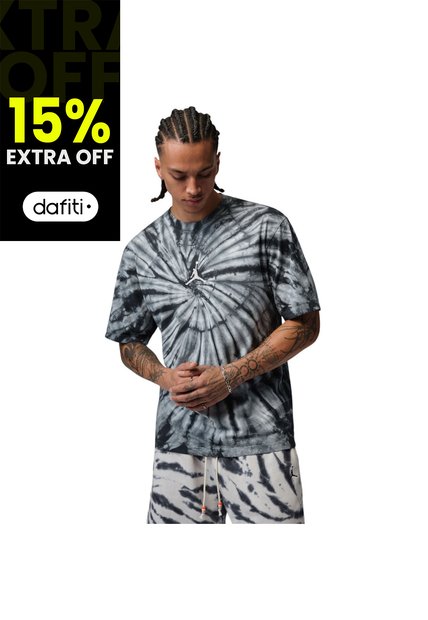 Camiseta Nike Brk Td Ssnl Fest Ss Crw Hombre-Gris/Negro