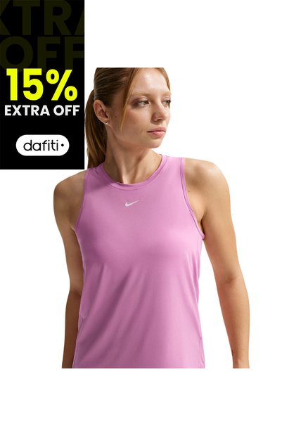 Camiseta Sin Mangas Nike One Classic Df Tank Mujer-Rosa