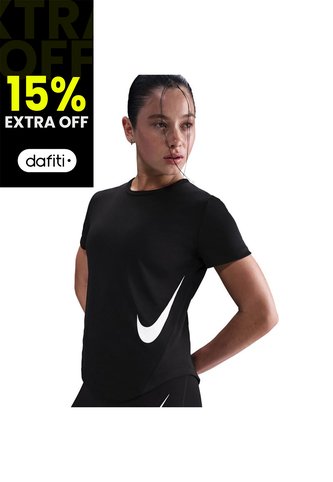 Camiseta Mujer Nike Tempo Swoosh Run Negro Nike
