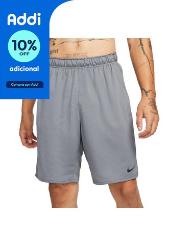 Pantaloneta Nike Dri Fit Totalyty Knit 9”-Gris Nike