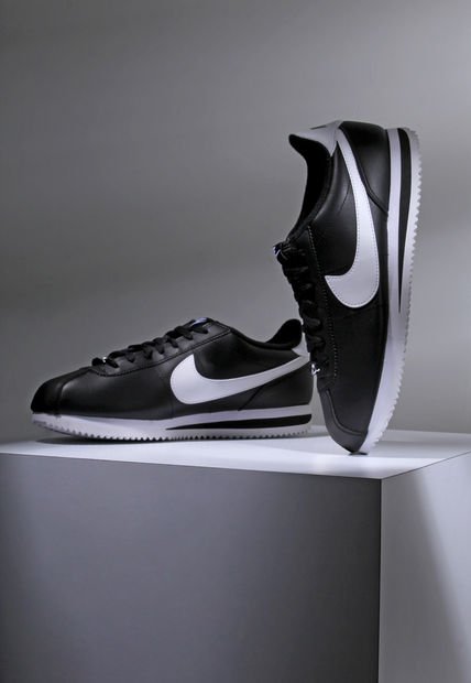 Nike cortez blancas y negras hombre online