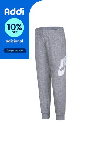 Pantalon Nike Jogger Club Ft Hbr Niños-Gris Nike