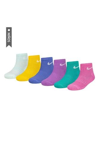Medias Nike Dri Fit Performance Basic 6 Pk Niños-Multicolor Nike