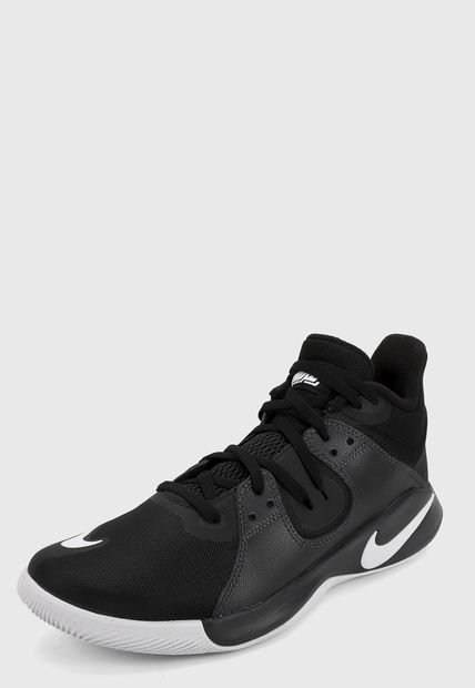 Tenis Basketball Negro-Blanco-Gris Nike Fly.By Mid