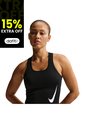 Camiseta Sin Mangas Nike Tempo Swoosh Mujer-Negro de Nike