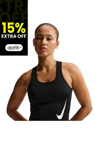 Camiseta Sin Mangas Nike Tempo Swoosh Mujer-Negro Nike